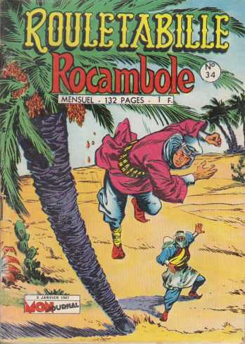 Scan de la Couverture Rocambole et Rouletabille n 34